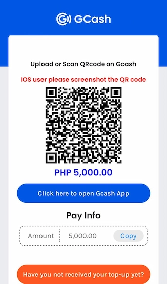 Step 5: open the GCash application on the phone and scan the QR code to pay.